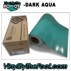 15" 3M/Gerber 220 Series Vinyl - Dark Aqua gerber, 3m, scotchcal, 220 series, punched, vinyl by the foot, yard, roll, quality, envision, dark aqua