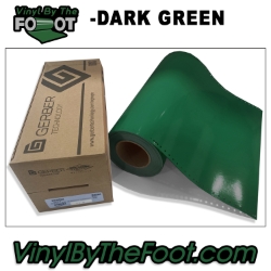 15" 3M/Gerber 220 Series Vinyl - Dark Green gerber, 3m, scotchcal, 220 series, punched, vinyl by the foot, yard, roll, quality, envision, dark green