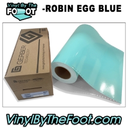 15" 3M/Gerber 220 Series Vinyl - Robin Egg Blue gerber, 3m, scotchcal, 220 series, punched, vinyl by the foot, yard, roll, quality, envision, robin egg, blue