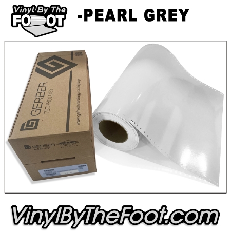 15" 3M/Gerber 220 Series Vinyl - Pearl Grey gerber, 3m, scotchcal, 220 series, pearl, grey, punched, vinyl by the foot, yard, roll, quality, envision