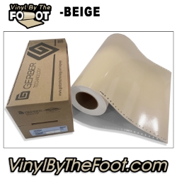 15" 3M/Gerber 220 Series Vinyl - Beige gerber, 3m, scotchcal, 220 series, punched, vinyl by the foot, yard, roll, quality, envision, beige