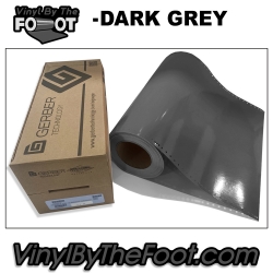 15" 3M/Gerber 220 Series Vinyl - Dark Grey gerber, 3m, scotchcal, 220 series, punched, vinyl by the foot, yard, roll, quality, envision, traffic grey
