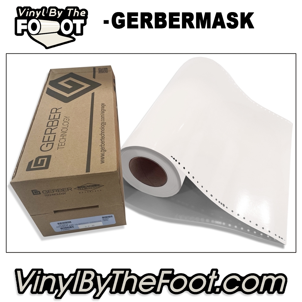 15" 3M/Gerber 220 Series Vinyl - Gerbermask Ultra gerber, 3m, scotchcal, 220 series, punched, vinyl by the foot, yard, roll, quality, envision, clear, imagecast