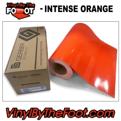 15" 3M/Gerber 220 Series Vinyl - Intense Orange gerber, 3m, scotchcal, 220 series, punched, vinyl by the foot, yard, roll, quality, envision, intense oragne