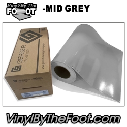 15" 3M/Gerber 220 Series Vinyl - Mid Grey gerber, 3m, scotchcal, 220 series, medium grey, punched, vinyl by the foot, yard, roll, quality, envision