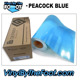 15" 3M/Gerber 220 Series Vinyl - Peacock Blue gerber, 3m, scotchcal, 220 series, peacock blue, punched, vinyl by the foot, yard, roll, quality, envision