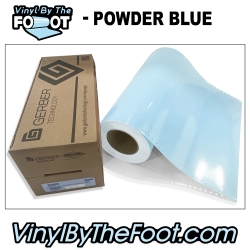 15" 3M/Gerber 220 Series Vinyl - Powder Blue gerber, 3m, scotchcal, 220 series, punched, vinyl by the foot, yard, roll, quality, envision, powder blue