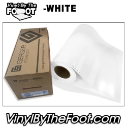 15" 3M/Gerber 220 Series Vinyl - White gerber, 3m, scotchcal, 220 series, punched, vinyl by the foot, yard, roll, quality, envision, white